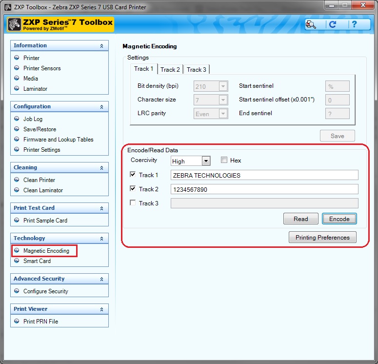 How to Perform Basic Mag Encoding Test on the ZXP Series 7