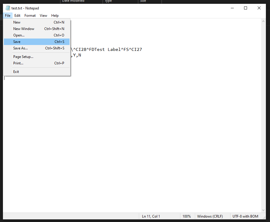 Creating a Test Label in Raw ZPL Coding Using ZebraDesigner 3