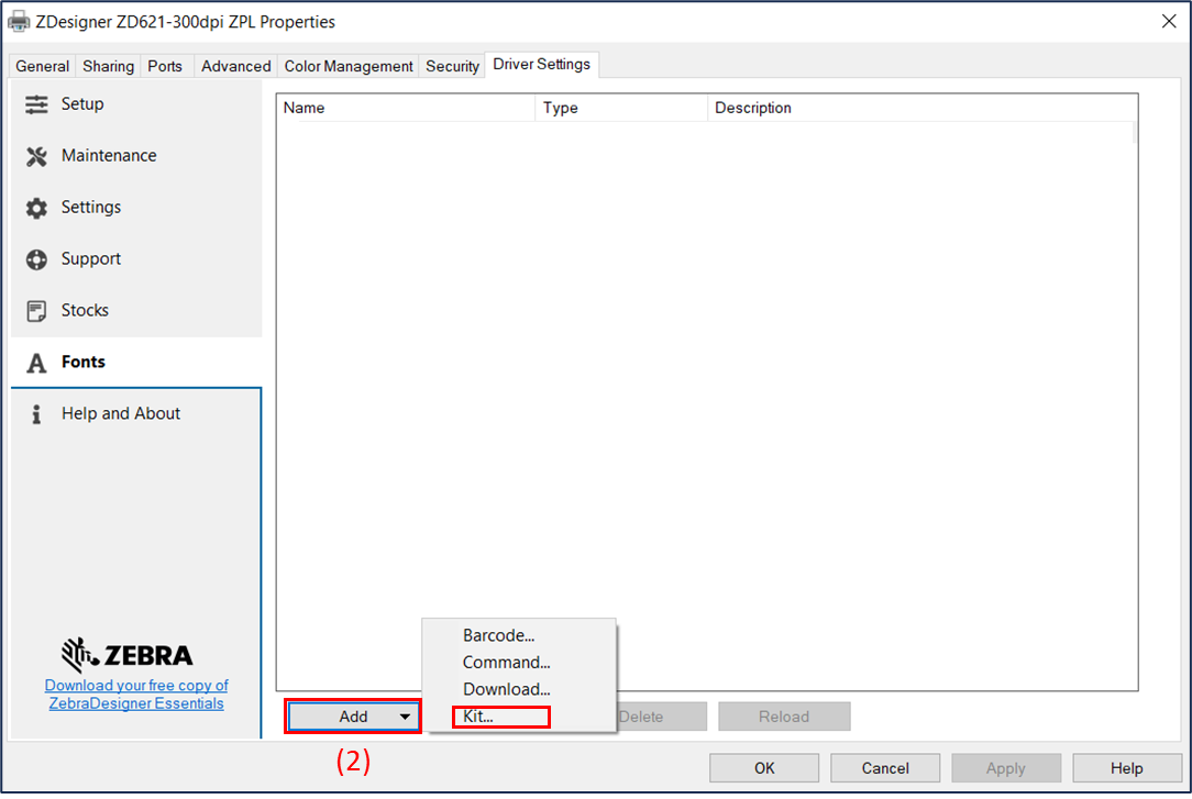 Specify Japanese Fonts on the Zebra Designer 3