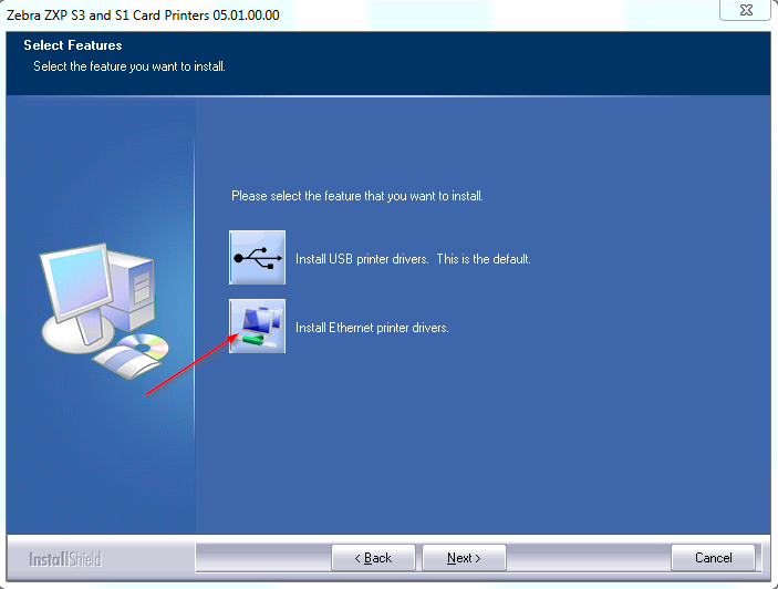 Assigning an IP Address and Installing Network Driver Zebra ZXP