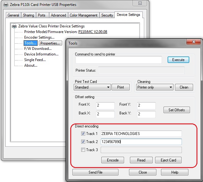 Testing the Mag Encoding Option on Value and ZXP S1/S3 Card Printers
