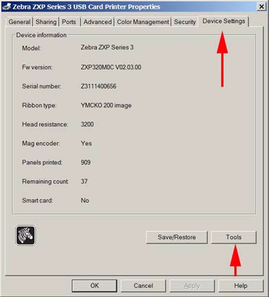 Firmware update for ZXP3 Card Printers